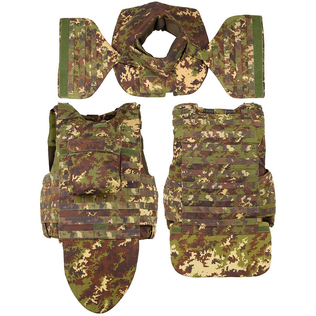 PROTECTIVE VEST NC409 ITALIAN MILITARY SURPLUS VEGETATO USED