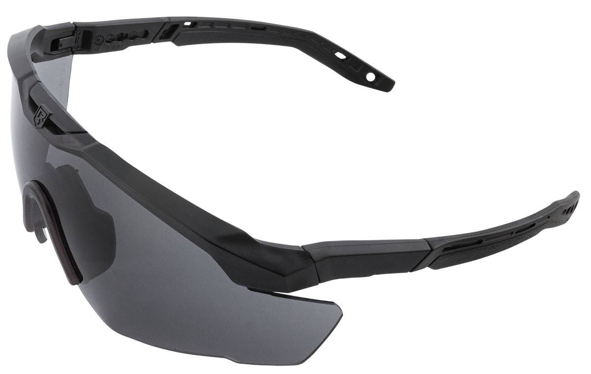 REVISION EYEWEAR R3 MAX BASIC KIT BLACK FRAME SMOKE LENSES LARGE