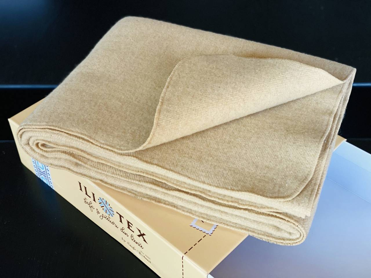 Romanian wool blanket, 140x200cm, cream 140x200 cm \ Beige Military