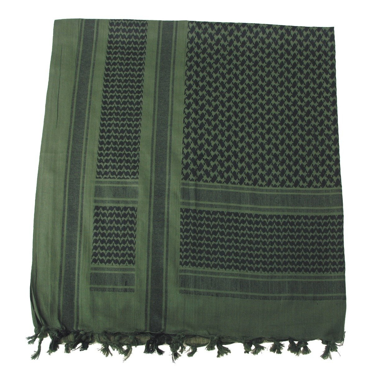Shemagh (Scarf), fringed, OD greenblack OD Apparel \ Scarves \ Other
