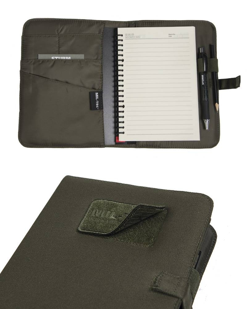 TACTICAL NOTEBOOK 18.5x3.5x24.5 CM MEDIUM MilTec® BLACK Black Military Tactical