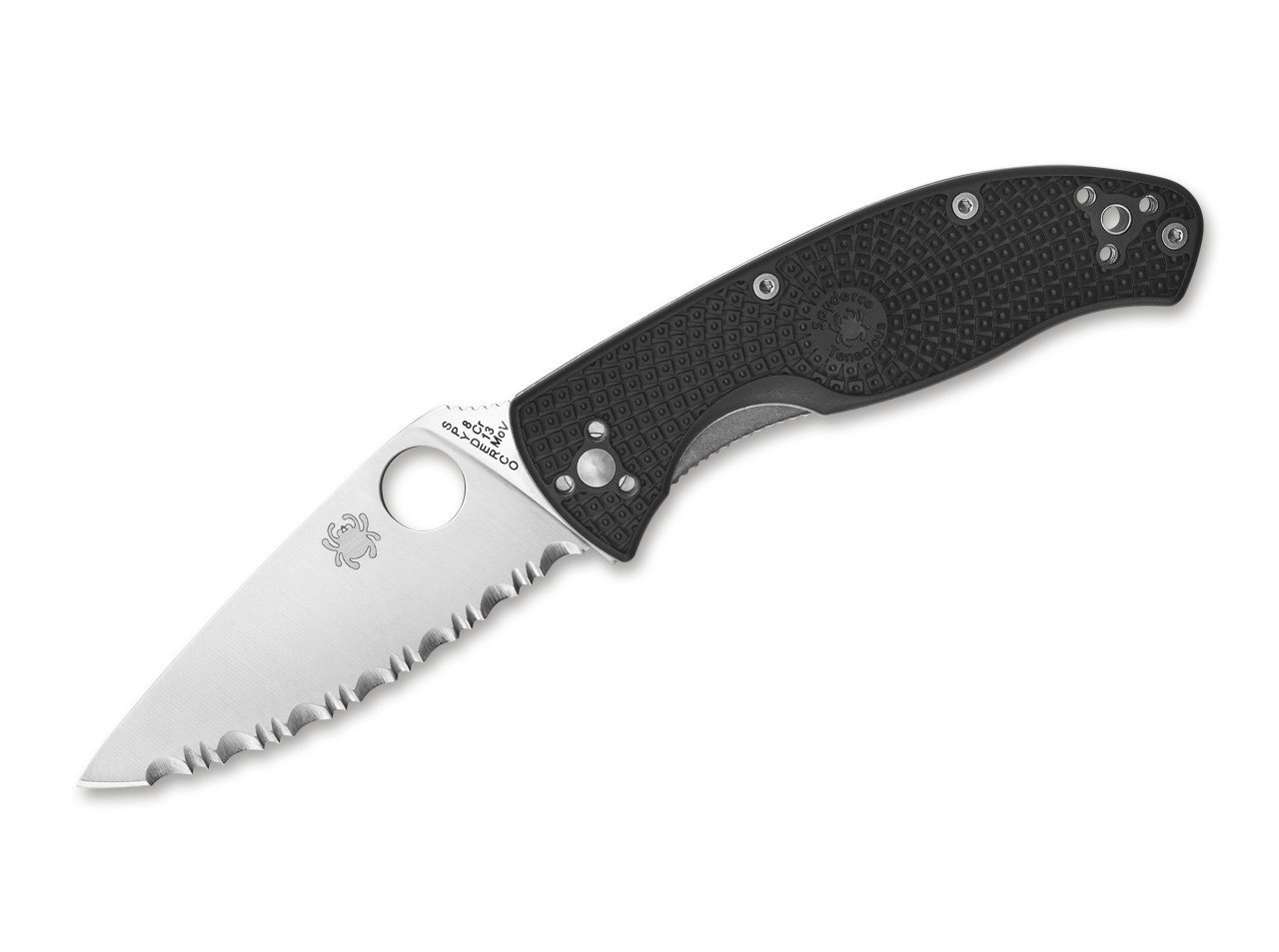 TENACIOUS LIGHTWEIGHT SERRATED POCKET KNIFE SPYDERCO Military