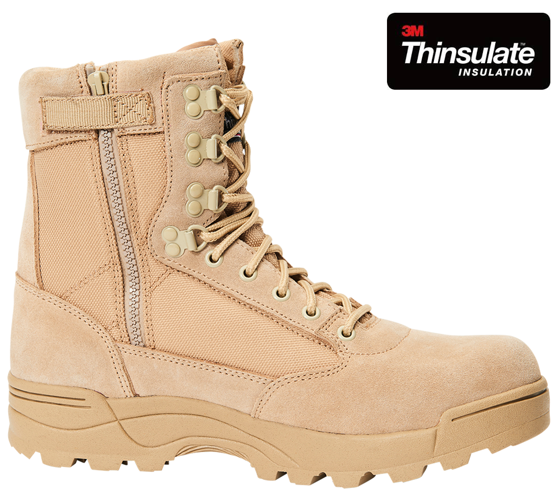 Tactical Zipper Boots Coyote Footwear \ Boots \ BrownDesert Police