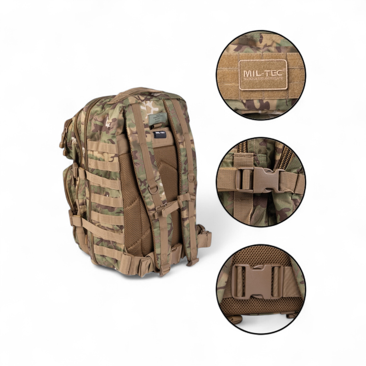 US ASSAULT BACKPACK 36 L WOODLAND ARID Woodland Arid Trekking