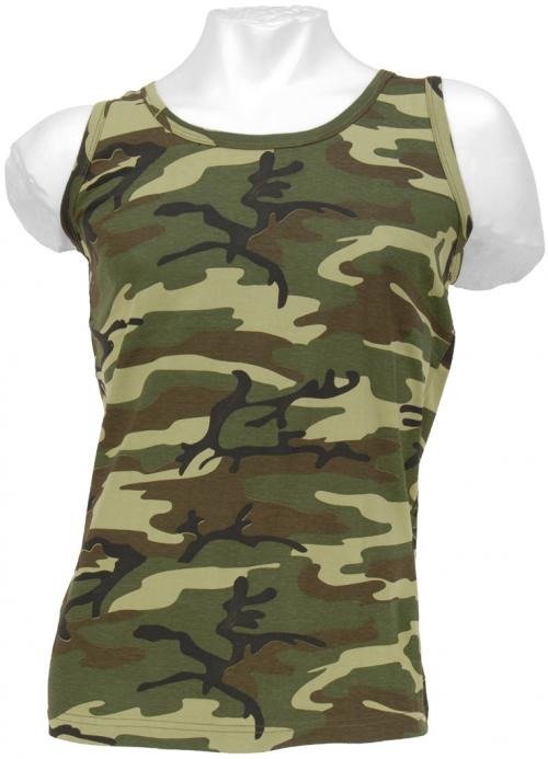 US WOODLAND CAMO TANK TOP Woodland | Apparel \ T-Shirts \ Camouflage ...
