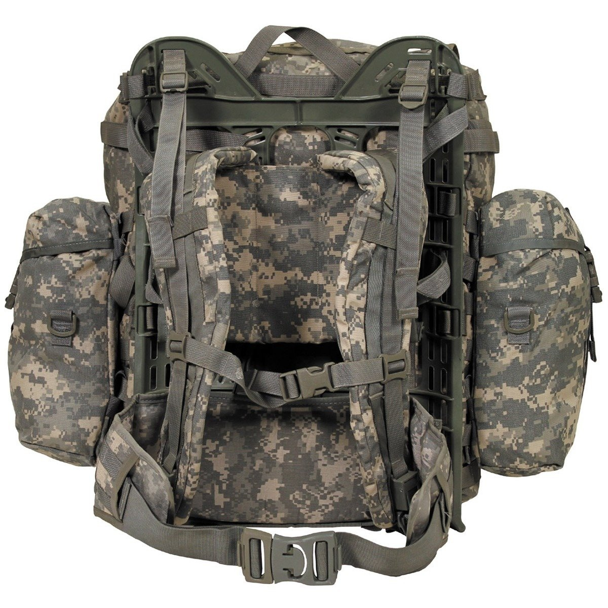 US backpack, Molle II light, side pocket, ATdigital, used 60 cm height, 42 cm width, 25 cm