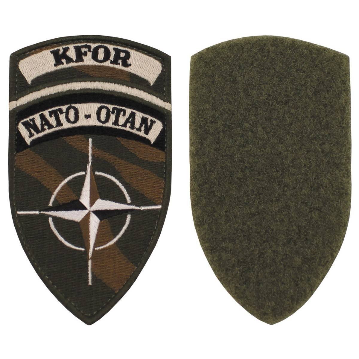 VELCRO PATCH "KFOR" NATOOTAN LIKE NEW Military Surplus \ Used