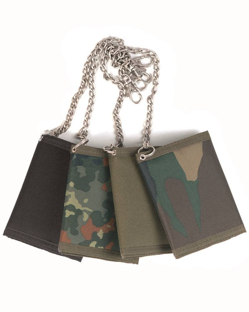 WALLET WITH CHAIN OD 9 x 13 CM OD Military Tactical Wallets Wallets militarysurplus.eu Army Navy Surplus Tactical Big variety Cheap prices Military Surplus Clothing Law Enforcement Boots Outdoor Tacti...