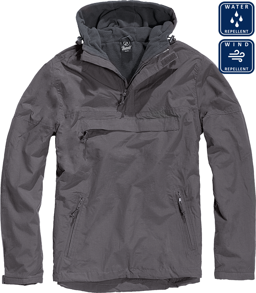 Windbreaker jacket anthracite Anthracite Trekking \ Men´s clothing
