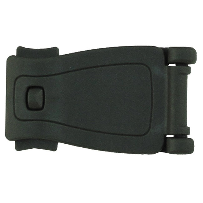 AdapterClip, plastic, backpack buckle, belt clip clasp, "Molle", green