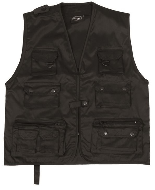 Black HUNTING AND FISHING VEST