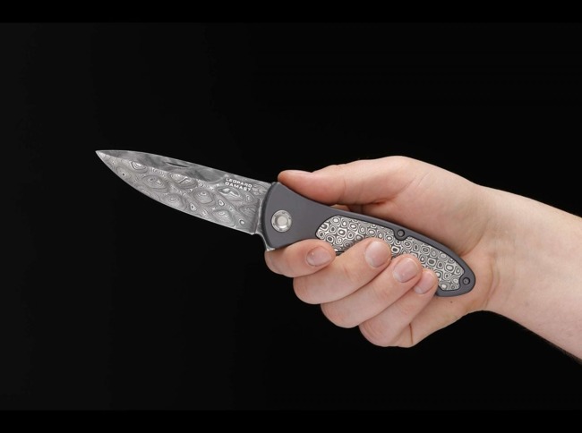 Böker Leopard-Damascus III 42 Collection Pocketknife