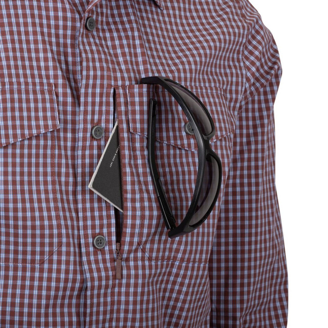 COVERT CONCEALED CARRY SHIRT - SAVAGE GREEN CHECKERED - HELIKON