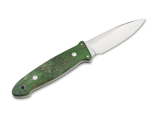 CUB CURLY BIRCH GREEN POCKET KNIFE - BOKER 