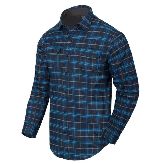 GREYMAN SHIRT -BLUE STONEWORK PLAID - HELIKON