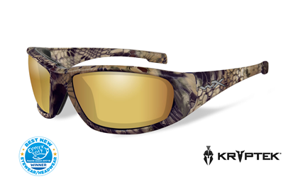Glasses - Wileyx - BOSS Pol Amber Gold Mirror Kryptek® Highlander® Frame