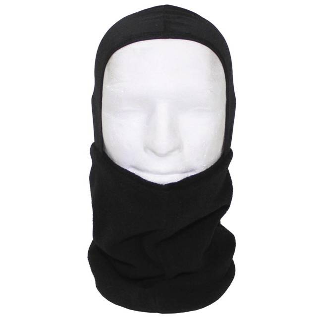 NECK GAITER - WITH HEAD COVERING - BLACK