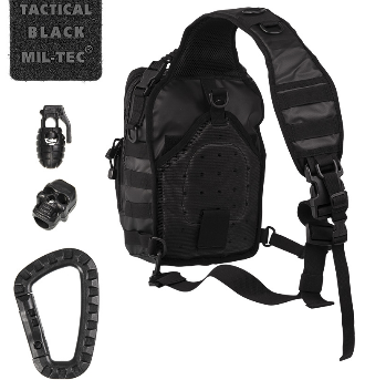 ONE STRAP RUCKSACK - "ASSAULT" - LARGE - 29 L - Mil-Tec® - TACTICAL BLACK