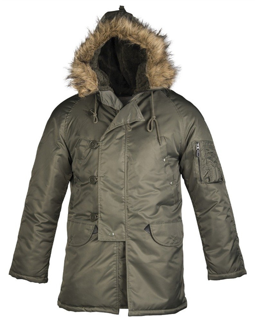 PARKA DUBON WITH HOOD - OD GREEN 