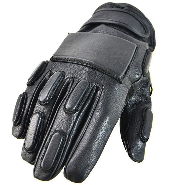 SEC BLACK LEATHER COMBAT GLOVES Apparel \ Gloves & Mittens \ Gloves