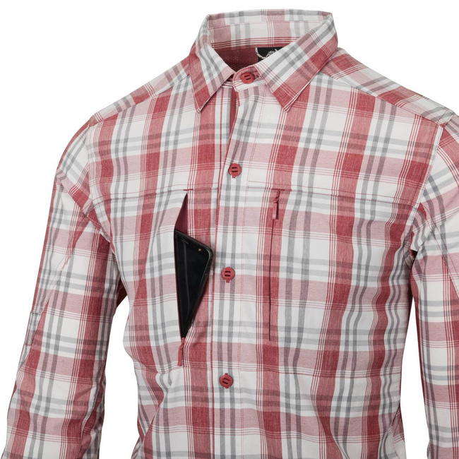 TRIP SHIRT - NYLON BLEND - Helikon Tex® - RED PLAID