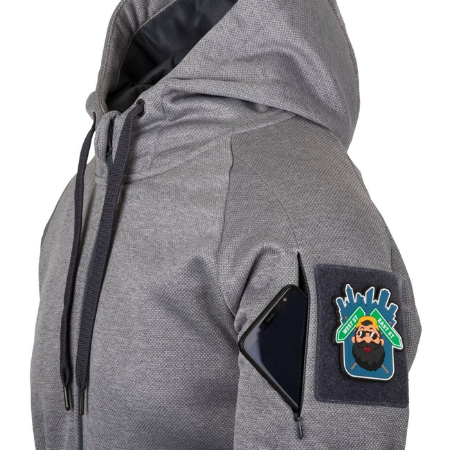 URBAN TACTICAL HOODIE (FULLZIP)® - GREY MELANGE - HELIKON