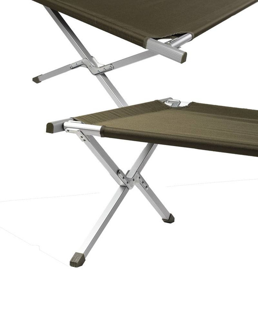 US ALUM. FOLDING COT W.BAG - OD - MIL-TEC