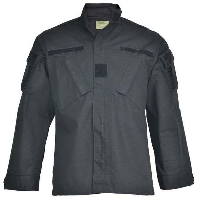 US Black R/S ACU FIELD JACKET Black Apparel \ Jackets \ Field Jackets