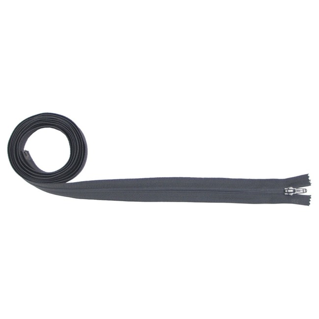 Zipper, partable, grey, 240 cm