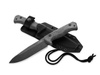 FIXED BLADE KNIFE - LIONSTEEL T6 MICARTA - BLACK BB