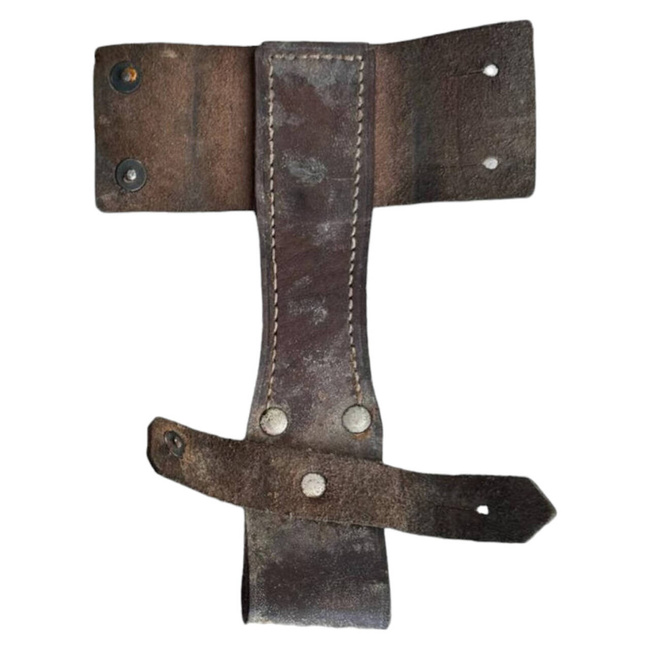 LEATHER BAYONET CARRIER - MILITARY SURPLUS ROMANIAN ARMY - USED