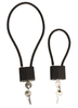 BLACK 200MM COMB. LOCK WITH STEEL CABLE