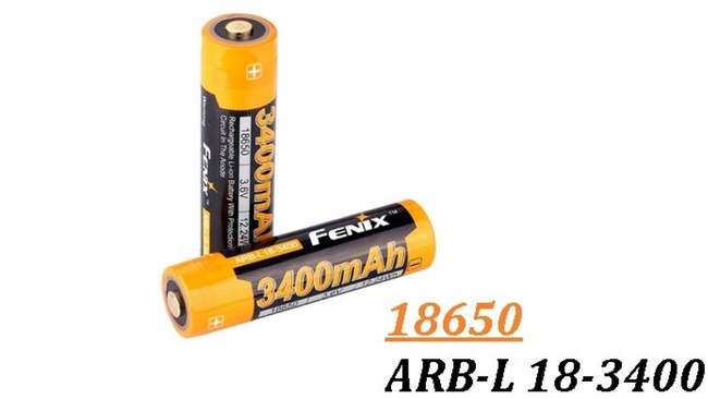 Fenix 18650 - 3400mAh - Rechargeable Battery - ARB-L 18-3400