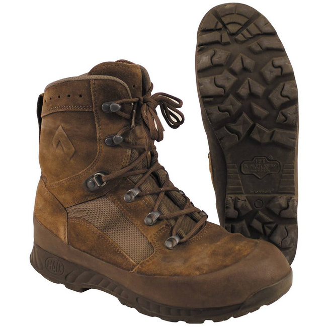 GB COMBAT BOOTS "HAIX" - BROWN - USED