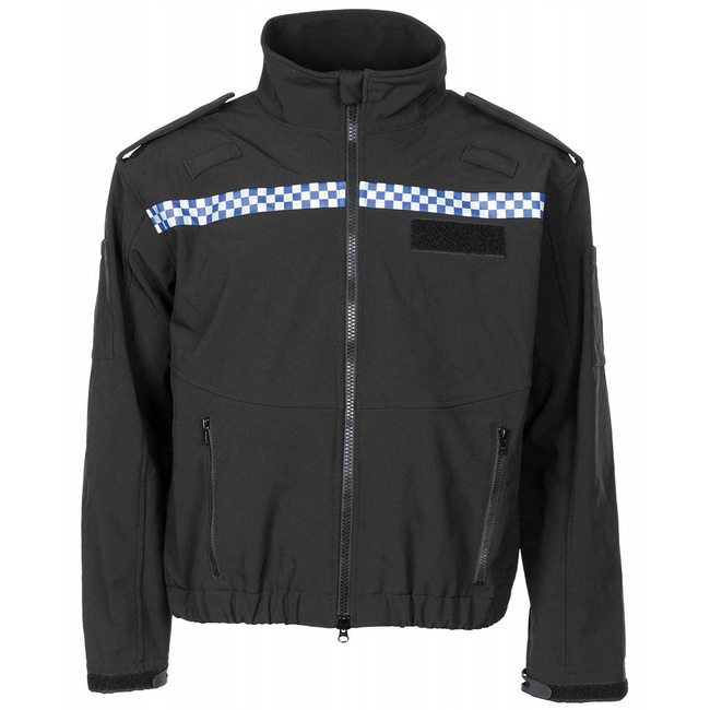 GB SOFT SHELL JACKET "POLICE" - WINDPROOF - BLACK - USED