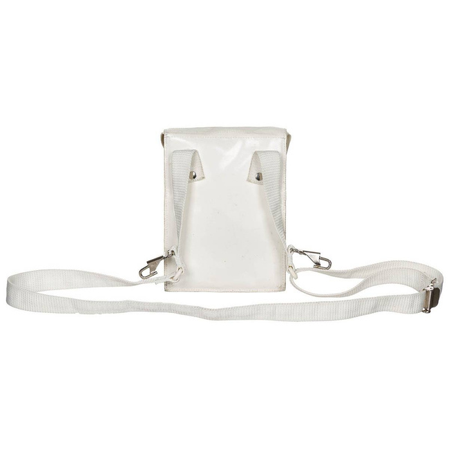 PVC document bag - Austrian military surplus - White - Used