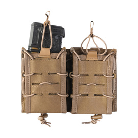 DOUBLE MAGAZINE POUCH - OPEN TOP FLEX - DARK COYOTE - MIL-TEC