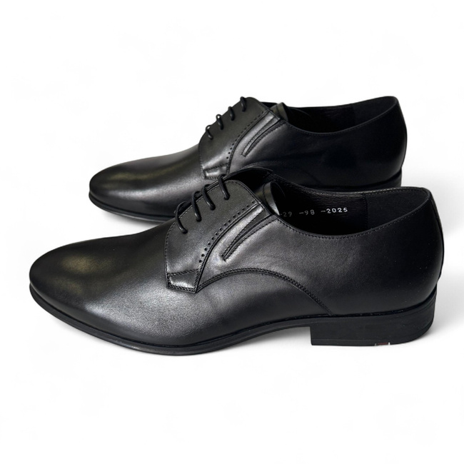 Classic Leather Shoes for Local Police, ANP, Gendarmerie, and IGSU - MARISDAL Shoes - Black Vitello