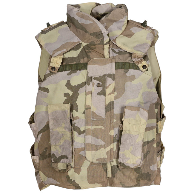 FLAK VEST - ITALIAN ARMY MILITARY SURPLUS - DESERT CAMO - USED