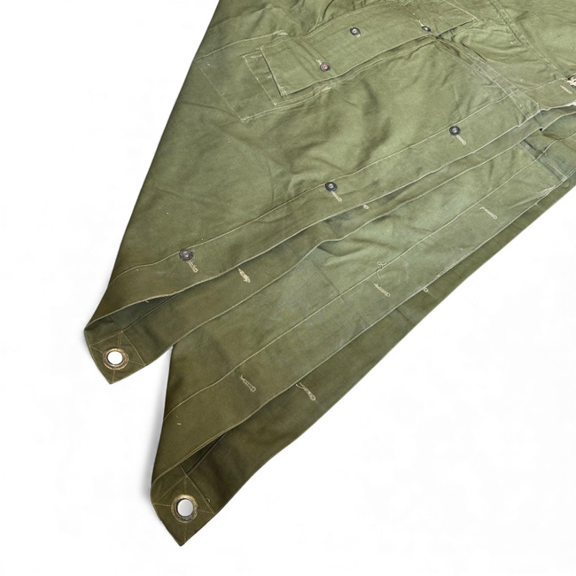Tent Sheet - Model 1970 MFA - Romanian Army Military Surplus - Olive Drab - In Good Condition