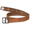 SWISS LEATHER BELT - 33 MM - BROWN - MILITARY SURPLUS - USED