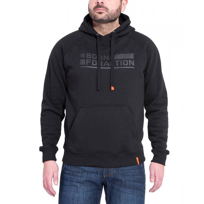 SWEATER WITH HOOD - "PHAETON - BORN FOR ACTION" - PENTAGON® - LIGHT GREY