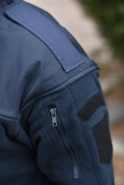POLAR JACKET - CLASSIC ARMY - Helikon Tex - NAVY BLUE -  WITH EMBLEMS - ANP