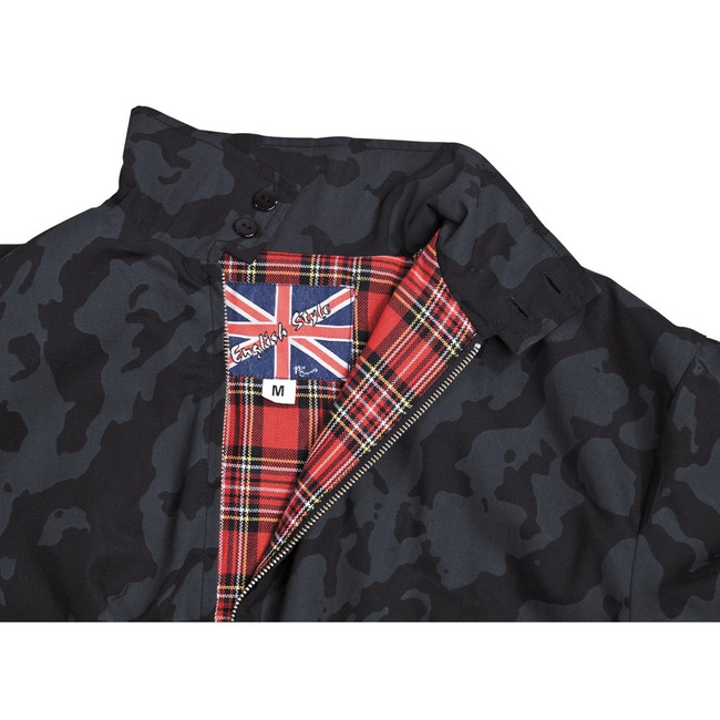 Jacket - "English Style" - NIGHT CAMO - Chequered Pattern Lining