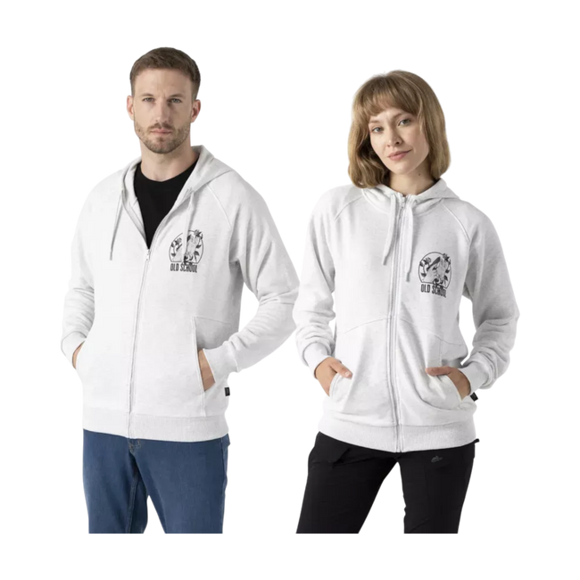 Old School Unisex Hoodie - Light Grey Melange - Helikon