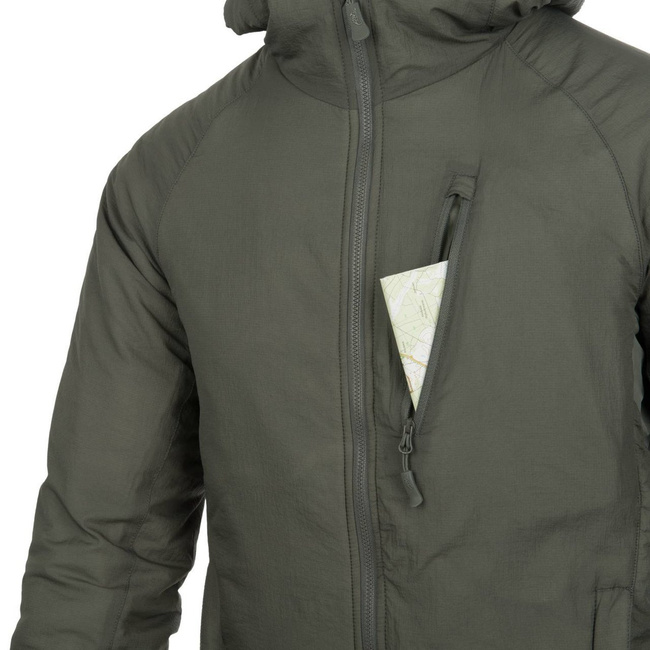 JACKET WITH HOOD - WOLFHOUND® - CLIMASHIELD® APEX - Helikon-Tex® - ALPHA GREEN