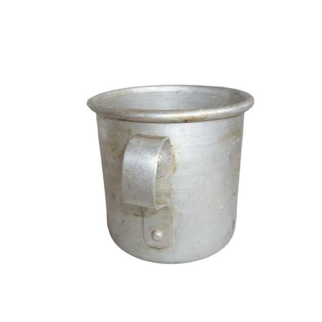 SMALL ALUMINIUM DRINKING CUP FOR BULGARIAN SOLDIER - WWII - LIKE NEW