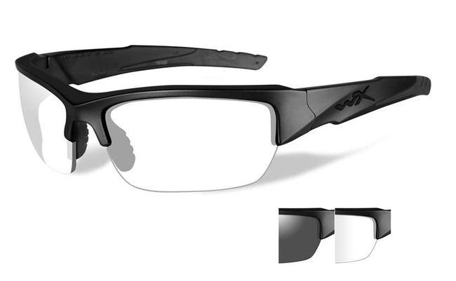 VALOR GREY/CLEAR LENS/MATTE BLACK FRAME