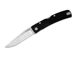 LEFT/RIGHT CONVERTIBLE POCKET KNIFE - "PEAK D2" - MANLY - BLACK