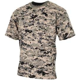 SHORT SLEEVE T-SHIRT - AMERICAN ARMY STYLE - MFH® - DIGITAL URBAN CAMOUFLAGE